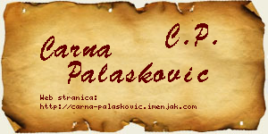 Čarna Palasković vizit kartica